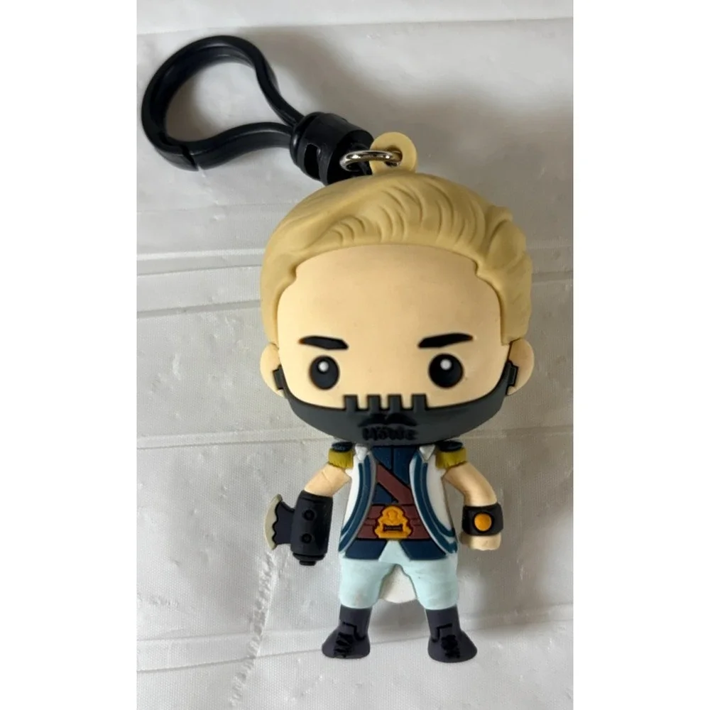 One Piece Series Netflix 3D Figural Foam Bag Clip Keychain Captain‎ Morgan
